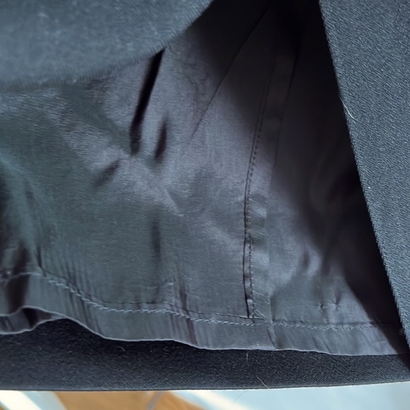 Vintage Claire Paris Made in France Black Wool Pencil Skirt sz 44 FR US 8/10 - Picture 8 of 8